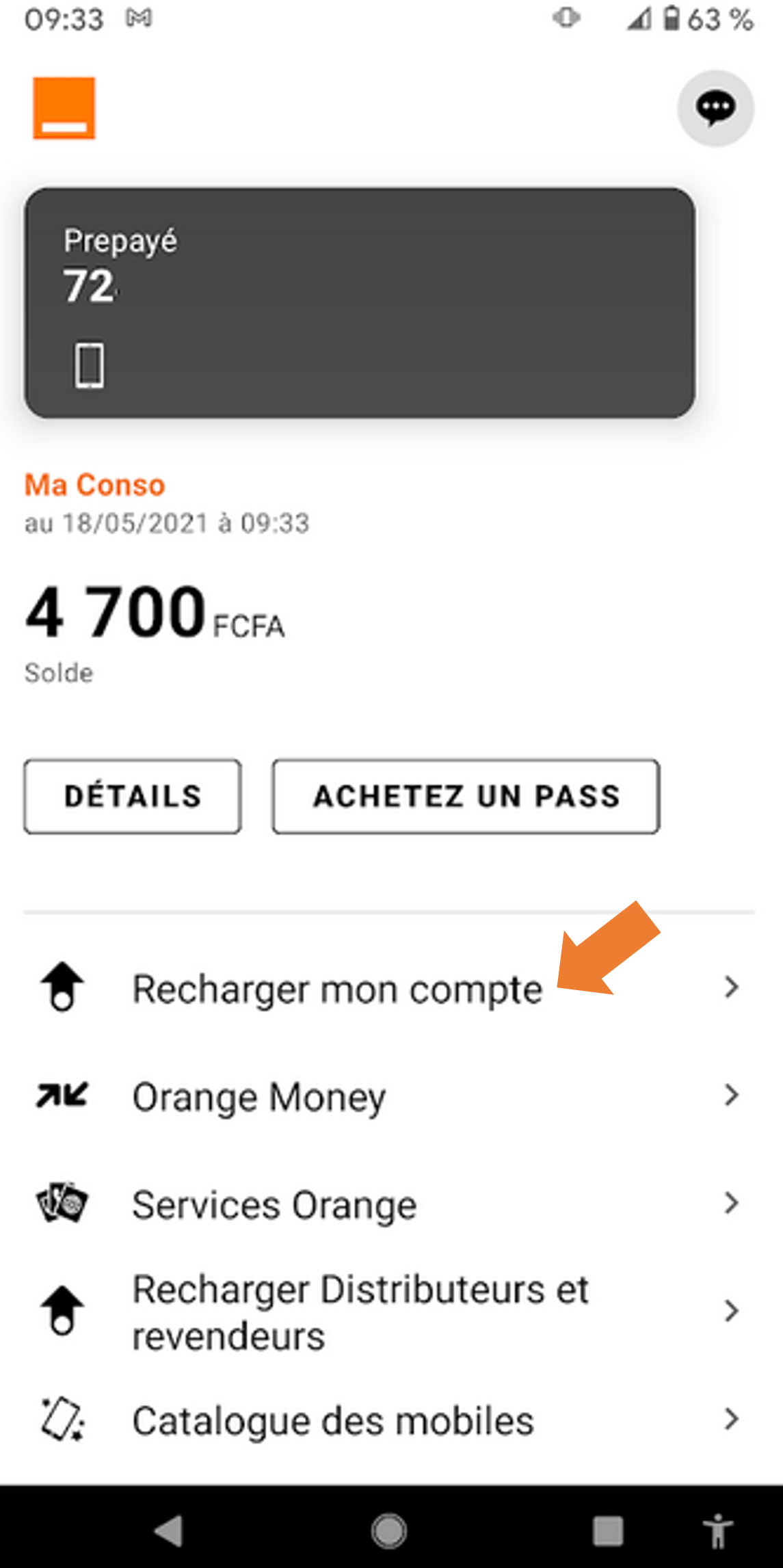 tiMbi recharger mon compte